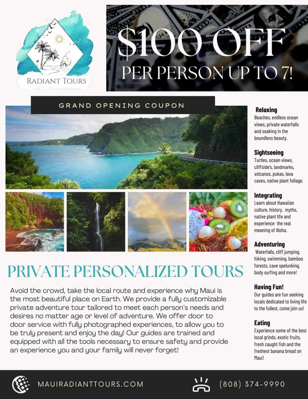 Radiant Tours flyer