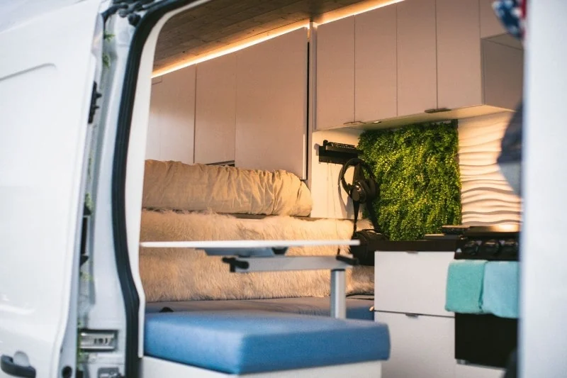 Inside of van