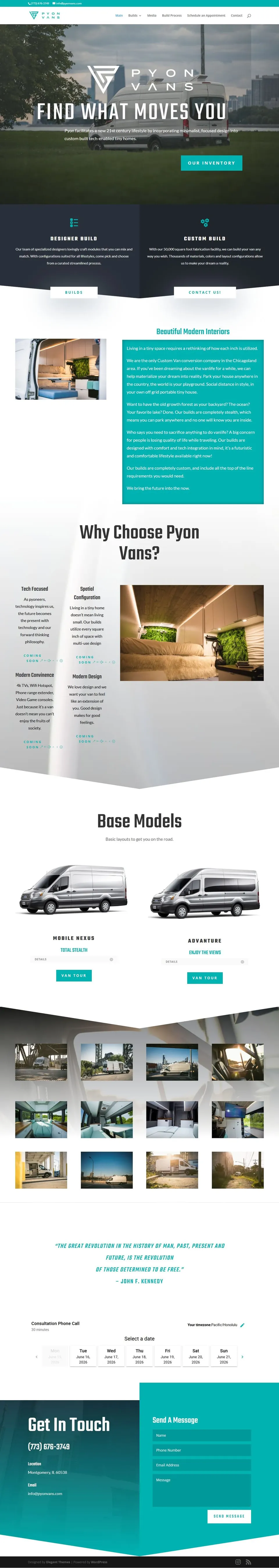 Pyon Vans website
