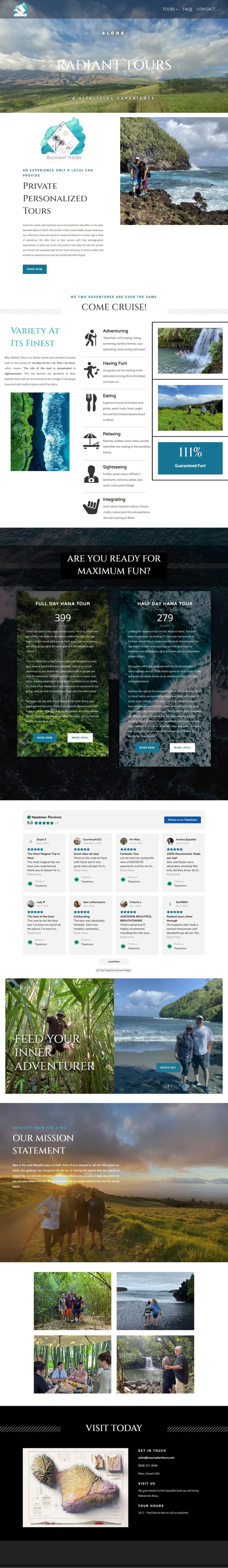 Maui Radiant Tours website (currently offline)